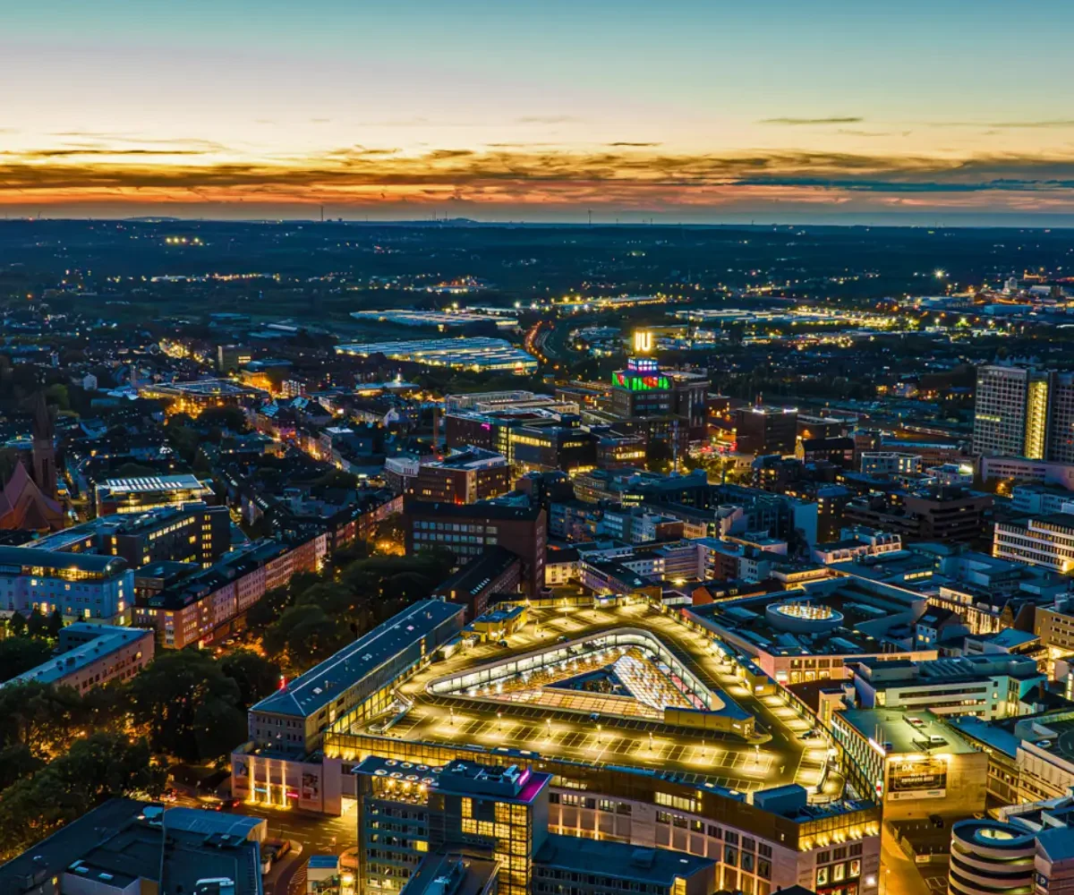 Nachtansicht von Dortmund - Schlüsseldienst Dortmund